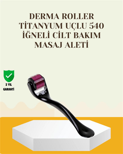 Titanyum Dermaroller 540 İğne Cilt Onarım ve Kolajen Üretim Desteği