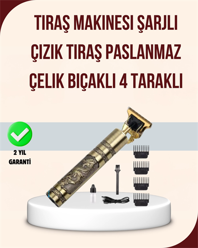 Titreşim Motorlu Erkek Saç ve Sakal Düzeltici