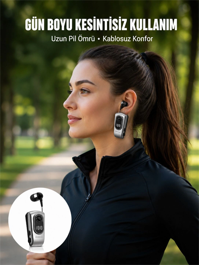 Titreşimli Bluetooth Kulaklık – Uzun Pil Ömrü, Dijital Ekranlı Kablosuz Tasarım Yeni Nesil