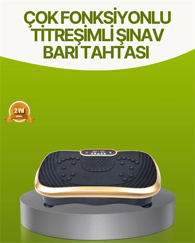 Titreşimli Egzersiz Platformu Evde Fitness ve Kas Güçlendirme