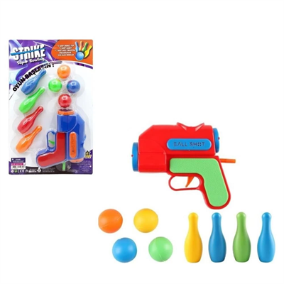 Top Atan Oyuncak Tabanca Strike Gun Bowling