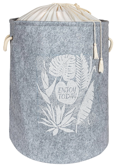 Torbalı ve Kulplu Püskül Detaylı Düzenleyici Çok Amaçlı Organizer Keçe Sepet -03631