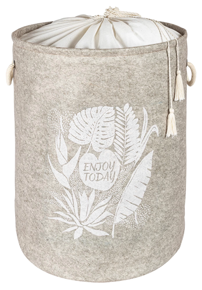 Torbalı ve Kulplu Püskül Detaylı Düzenleyici Çok Amaçlı Organizer Keçe Sepet -03631