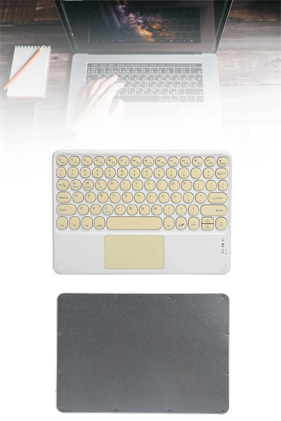 Touchpad Tüm Cihazlara Uyumlu Bluetooth Klavye Touchpad Slim Kablosuz Wifi Q Klavye