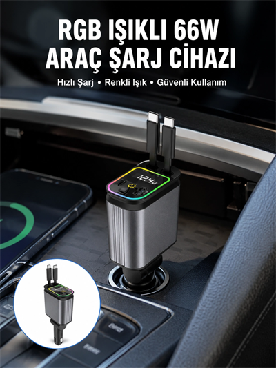 Toyota, Honda, Nissan, Hyundai Araçlar için Çoklu Port Araç Şarj Cihazı Yeni Nesil
