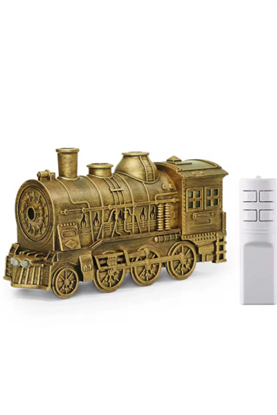 Tren Şeklinde Buharlı Oda Hava Nemlendirici Işık Buhar Makinesi Kumandalı