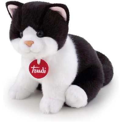 Trudi Peluş Siyah Beyaz Kedi 20 cm