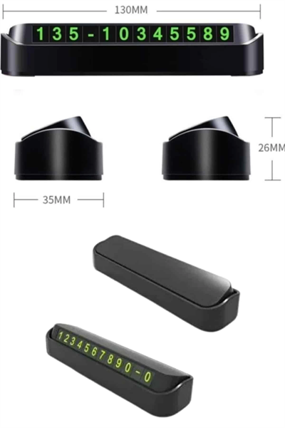 Tüm Araçlara Uyumlu Araç Içi Park Numaratör Oto Araç Numaratör