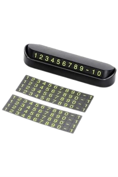 Tüm Araçlara Uyumlu Araç Içi Park Numaratör Oto Araç Numaratör