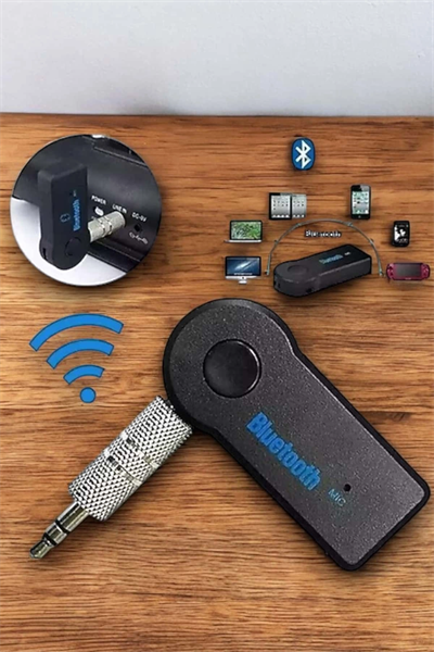 Tüm Araçlara Uyumlu Aux Car Bluetooth Kablosuz Araç Bağlantı Kiti