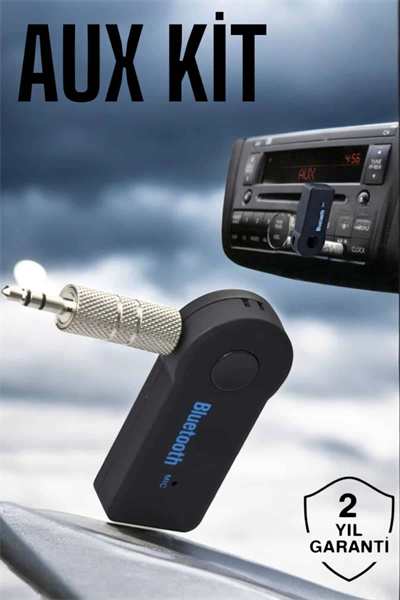 Tüm Araçlara Uyumlu Aux Car Bluetooth Kablosuz Araç Bağlantı Kiti