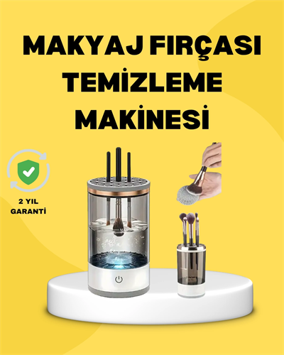 Tüm Boyutlara Uygun Otomatik Makyaj Fırçası Yıkama Cihazı