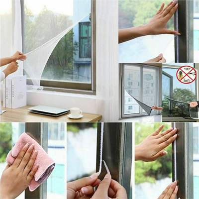 Tüm Cam Pencere Kapılara Uyumlu Çift Kanat Pencere Sinekliği Bx40