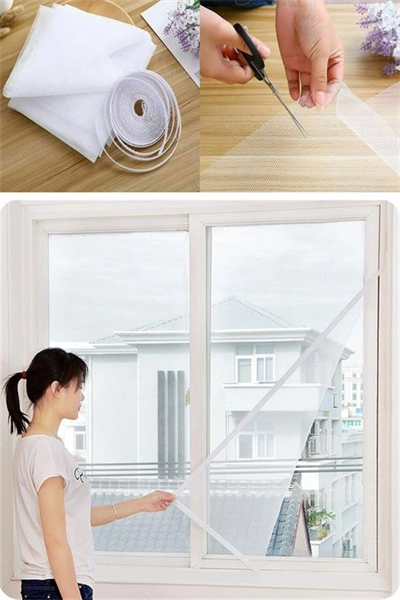 Tüm Cam Pencere Kapılara Uyumlu Tek Kanat Pencere Sinekliği Bx40