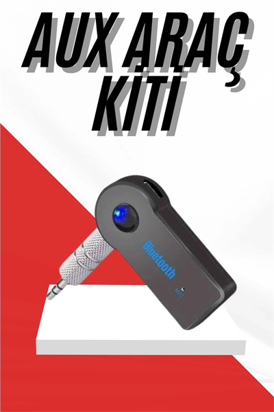 Tüm Cihazlara Uyumlu Bluetooth Aux Araç Kiti Siyah