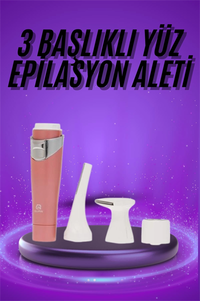 Tüm Cilt Tipleri Için 3 Başlıklı Yüz Çene Kıl Tüy Alma Tüm Cilt Tiplerine Uygun