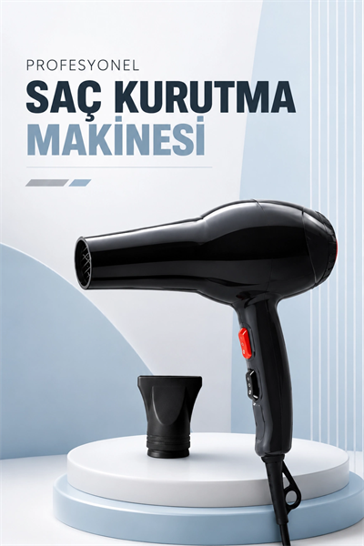 Tüm Saç Tiplerine Uygun, İki Kademeli Hız Ayarlı Fön Makinesi