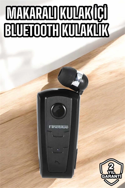 Tüm Telefonlara Uyumlu Mikrofonlu Titreşimli Makaralı Bluetooth Kulakiçi Kulaklık