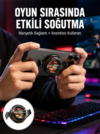 Tüm Telefonlarla Uyumlu Kompakt Soğutucu Yüksek Performanslı Hızlı Soğutma Yeni Nesil