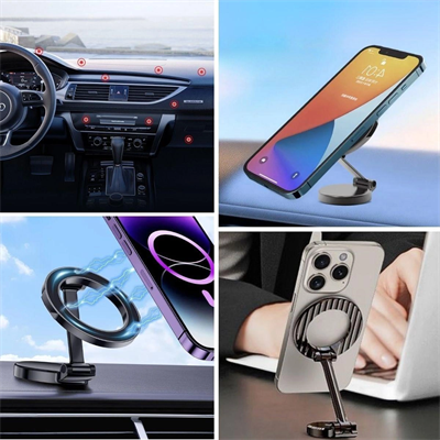Tüm Telefonlarla Uyumlu Manyetik Araç Telefonu Tutacağı Katlanır 360 Derece Dönen Telefon Standı Bx40