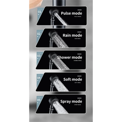 Turbo Duş Başlığı 5 Modlu