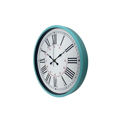 Turkuaz 36 Cm Dekoratif Duvar Saati