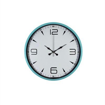 Turkuaz Dekoratif Stil 36 Cm Duvar Saati