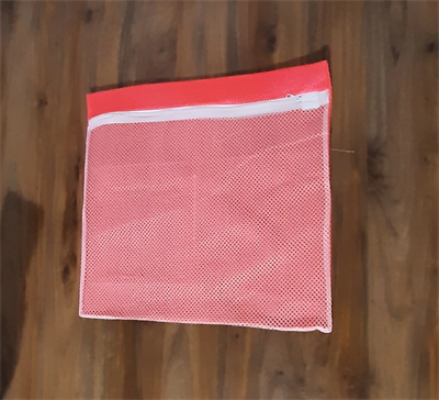 Turuncu - Fermuarlı - Hassas Çamaşır Terlik  Ayakkabı Yıkama Filesi Büyük Boy