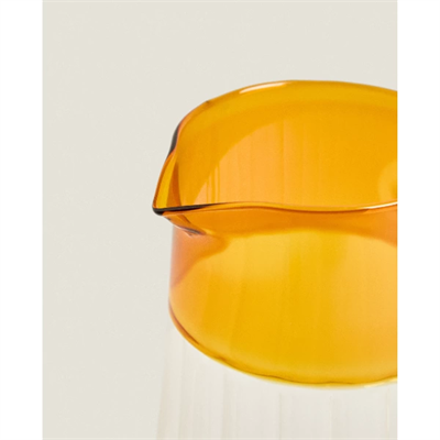 Turuncu Detaylı Cam Sürahi 1600 ml