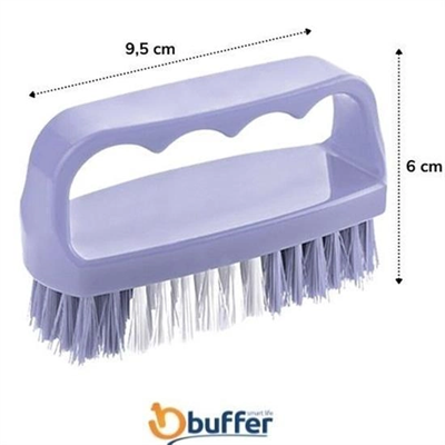 Tutamaçlı Plastik Pratik Tırnak Ve Kıyafet Yaka Temizlik Fırçası- Tp-113 Bx40