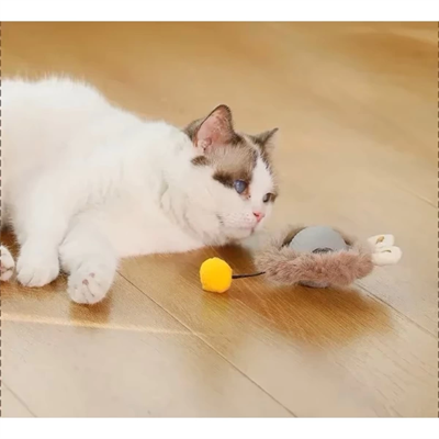 Tüylü Şarjlı Kedi Oyuncağı