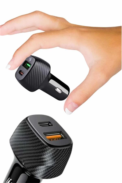 Type-C Girişli Araba Çakmaklık Şarj Cihazı 38W Oto Çakmaklık