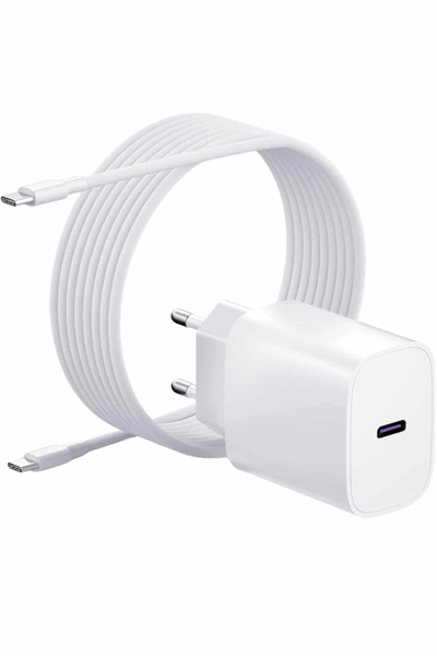 Type-C Hızlı Şarj Özellikli Cihazı USB-C Kablo Dahil