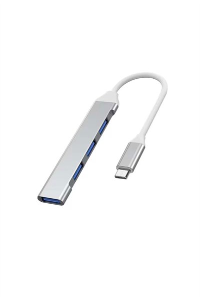 Type-C USB Çoklayıcı Hub | 1x USB 3.0 + 3x USB 2.0 | Yüksek Hızlı Dönüştürücü Adaptö
