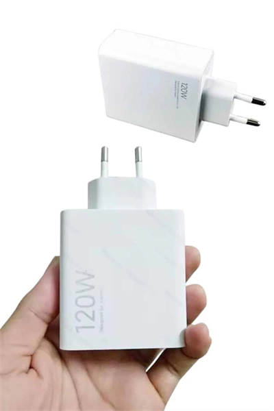 Type C Yüksek Hızlı Şarj Aleti Beyaz 120W Ultra Uzun Ömürlü