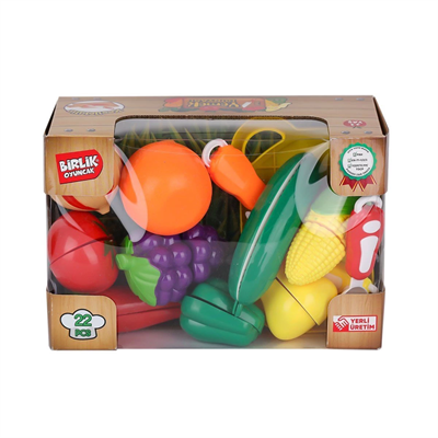 URT007-KUTU-2AB 22 PCS KESİLEBİLİEN SEBZE MEYVELER
