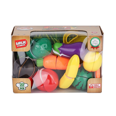 URT007-KUTU-2AB 22 PCS KESİLEBİLİEN SEBZE MEYVELER
