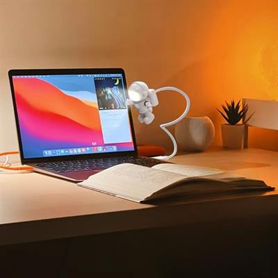 USB Astronot Gece Lambası, Masa Lambası, Kitap Okuma Lambası Işığı (3936)