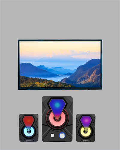 USB Bağlantılı RGB 2.1 Hoparlör Seti Derin Bas ve Renkli Işık