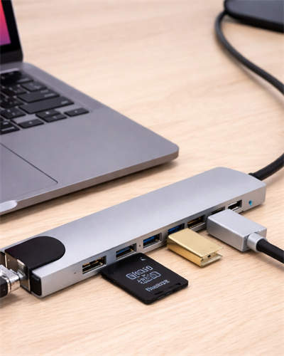 USB C Çoklu Port Adaptör HDMI USB Ethernet SD Kart Hub