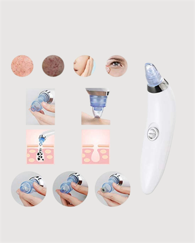 USB Destekli 4 Başlıklı Siyah Nokta Vakum Cihazı – Gözenek Temizleyici ve Cilt Yenileyici Bakım Aleti