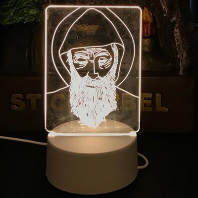 USB Kablolu Işıklı Kendiliğinden Beyaz Kalemli-Silgili Kreatif 3D Görselleştirme LED Lambası (3936)