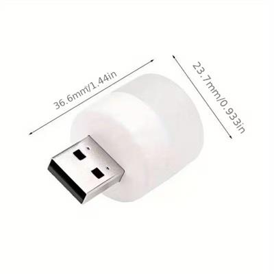 USB Mini Top LED 10’lu Aydınlatma Seti – Beyaz Renkli Gece Lambası, Enerji Tasarruflu Mikro LED Işıklar (3936)
