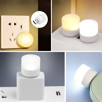 USB Mini Top LED 10’lu Aydınlatma Seti – Beyaz Renkli Gece Lambası, Enerji Tasarruflu Mikro LED Işıklar (3936)