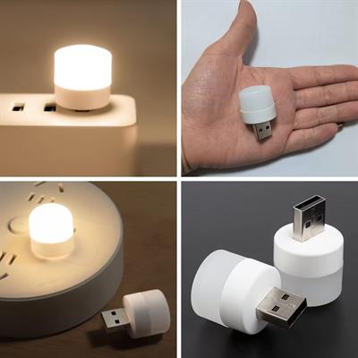 USB Mini Top LED 10’lu Aydınlatma Seti – Beyaz Renkli Gece Lambası, Enerji Tasarruflu Mikro LED Işıklar (3936)