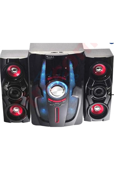 USB SD kart destekli Bluetooth 2+1 bilgisayar hoparlörü siyah 2 yıl garantili - Elektronik