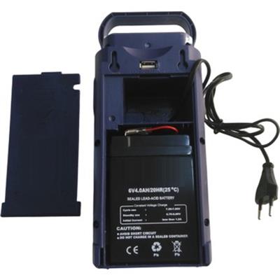 USB Şarj Çıkışlı 24 LED 80 Saat Akülü Şarjlı Işıldak (3936)