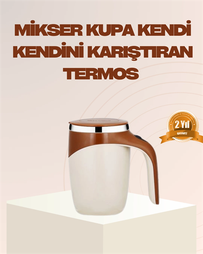 USB Şarjlı Manyetik Karıştırıcı Kupa – Otomatik Kahve Karıştırma Bardağı