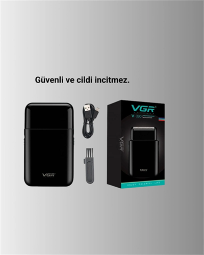 USB Şarjlı Traş Makinesi – Piston + Ağ Başlık, 600 mAh Batarya