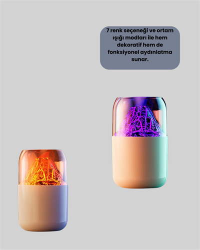 USB Şarjlı Volkanik Tasarımlı Buhar Makinesi